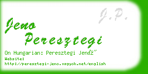 jeno peresztegi business card